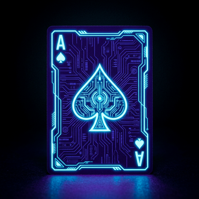 Neon Glow card skin
